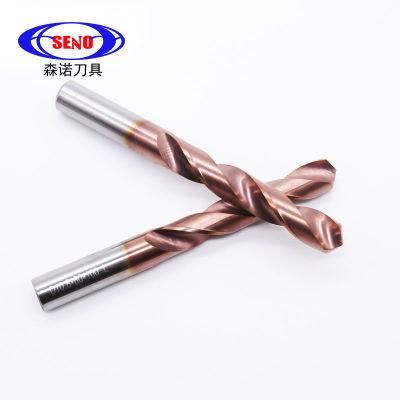 HRC55 Twist Straight Shank Cemented Carbide External Cooling Type Drill Bit CNC Drilling Tool