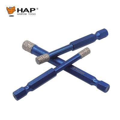 Small Hexagon Shank 5mm to 35mm Brazed Diamond Core Drill Bit Cutting Bit