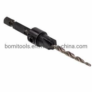 Power Tools Drill HSS Drills Bits 1/4 Hex Shank Countersink Tapered Twist Drill Bit
