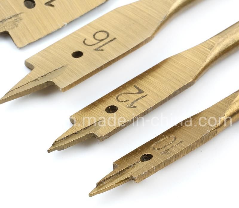 6PCS Flat Wood Bit High Carbon Steel Flat Wood Boring Bit