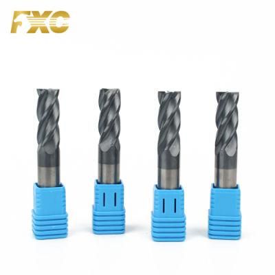 4 Flutes Solid Carbide Square End Mill High Speed Cutting Tools