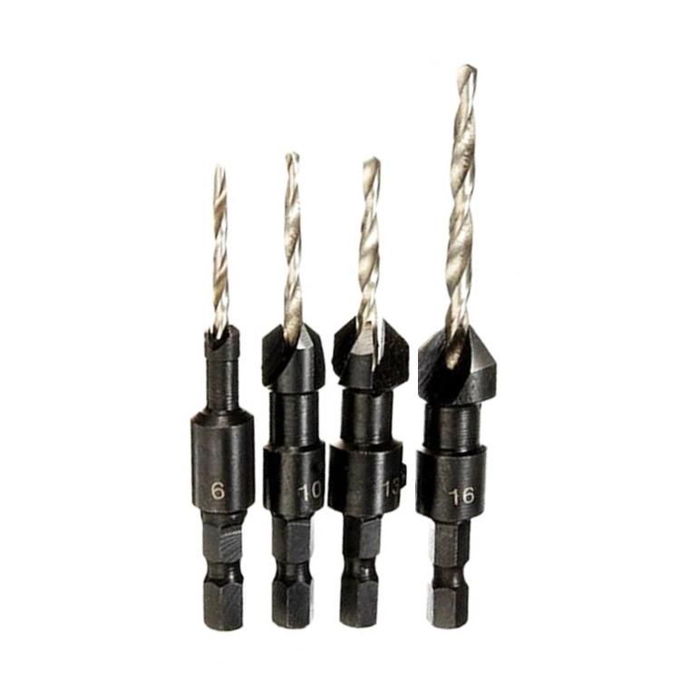 HSS Countersink Drill Bits for Screw Hole Chamfer