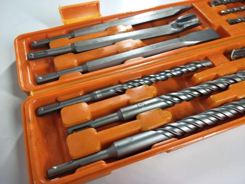 High Quality Electric Hammer Drill Set 12 PCS (9PCS hammer drill+3 PCS chisel)