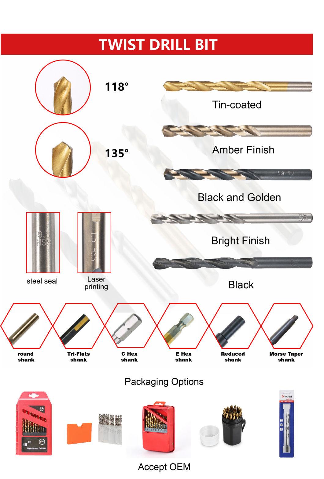 19PCS HSS Twist Drill Used for Processing Thin