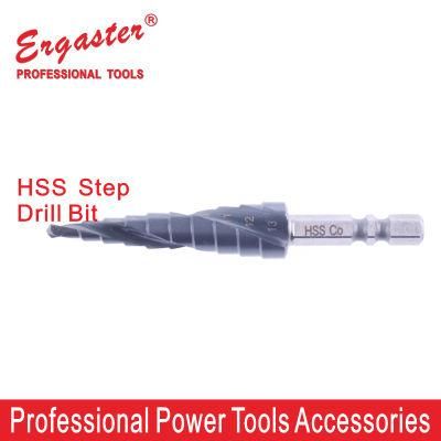 HSS Spiral Step Cone Drill Bit Metal Hole Cutter Titanium