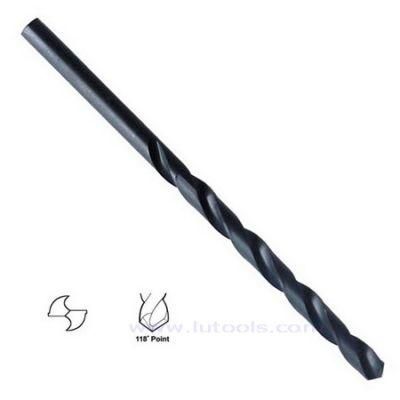 DIN1869 Extra Length 4.5mm Fully Ground HSS 4341 Straight Shank Black Coated Long Twist Drill Bit