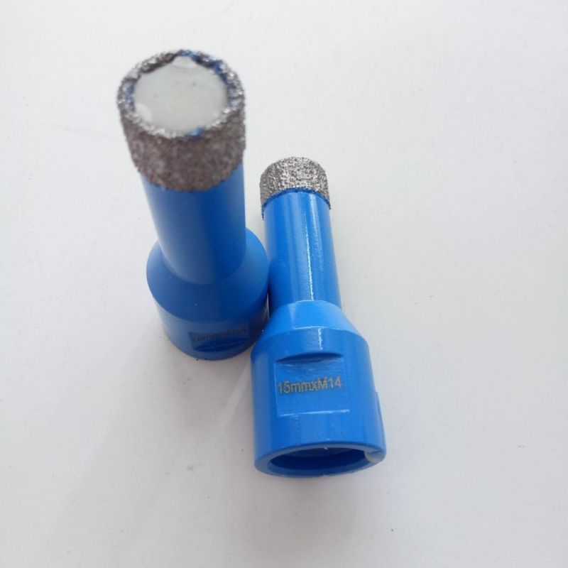 High Quality 15mm M14 Vacuum Brazed Diamond Hole Saw Drill Bit Drilling Stone Tiles