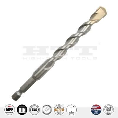 Pgm High Quality Quick Change Masonry Drill DIN6.35e Shank for Masonry Brick Stone Cement Drilling