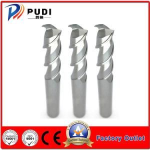 150mm Length 2 Flutes Solid Carbide Polished Flat Uncoated End Mill for Aluminium