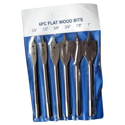 6PCS Spad Drills Wood Flat Drill Bits Set (SED-FD6)