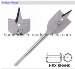 HSS Drill Bits Factory with Quick Change 1/4 Wood Spade Twist Drill Bit