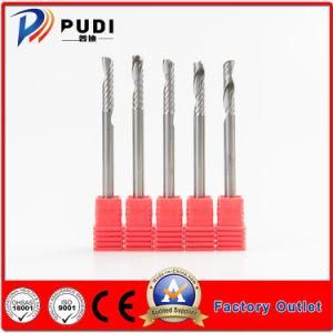 Solid Carbide Uncoated 25 Degree Helix Single Flute Cutting Tool for Wood Cutting