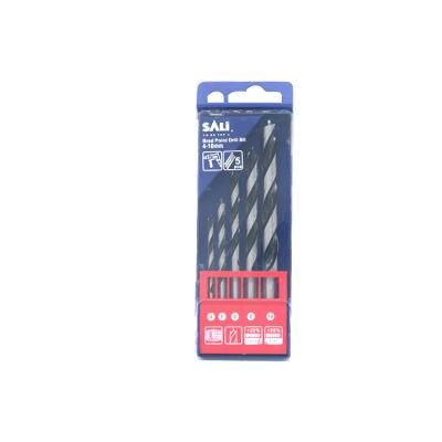 Sali High Quality Rolled Brad Point Twisted Wood Drill Bits Set