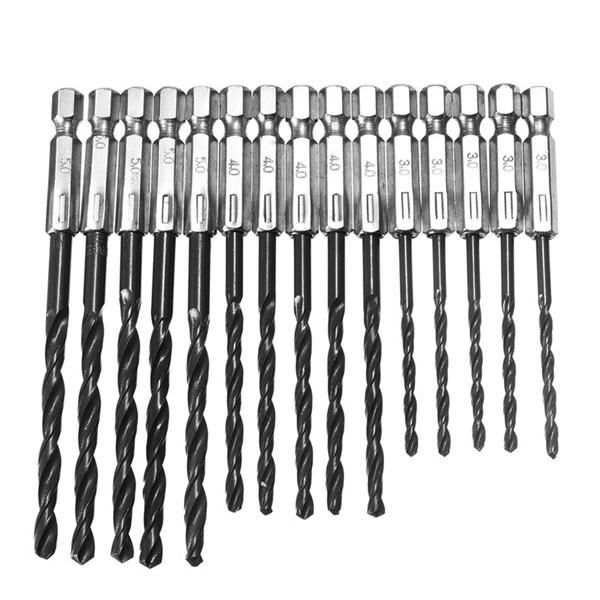 DIN338 Jobber Length Entirely Hex Shank HSS Twist Drill Bit