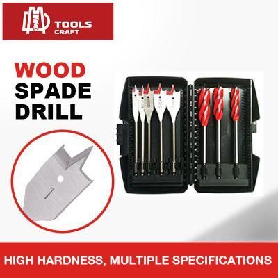 5PCS Professional Quick Change Hex Shank Shank Flat Spade Wood Drill Bit for Wood Cutting