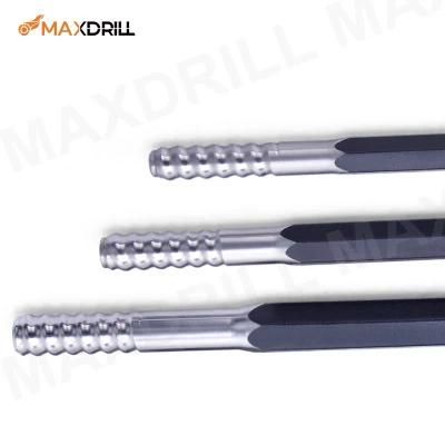 R32 R38 T38 T45 T51 Threaded Extension Drill Rods for Mining Quarring Tunneling Blasting Drilling