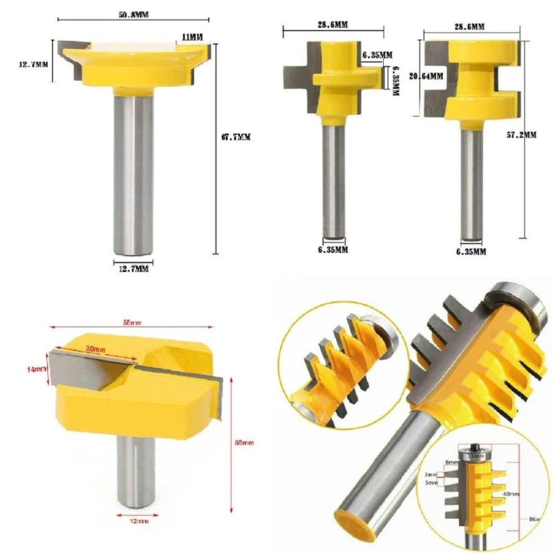 6PCS Router Bits Set