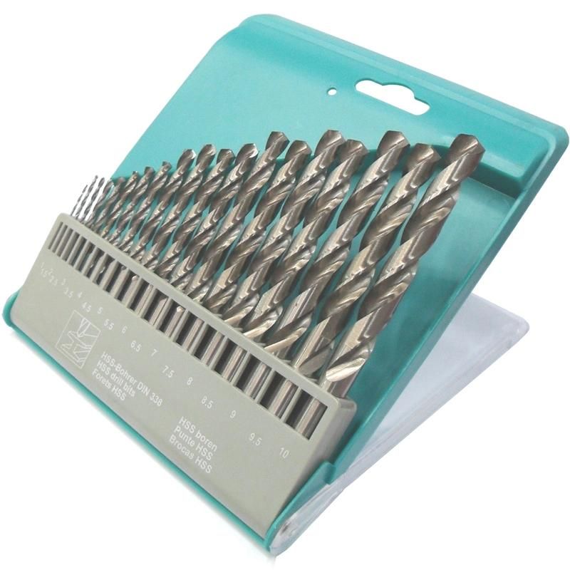 Drill and Tool with Bright Finish 118 Degree HSS Twist Drill Set