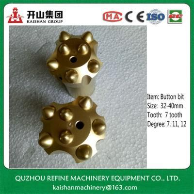 38mm Top End Tapered Button Bit for Hard Granite