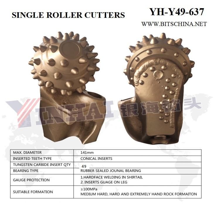 8 1/2" IADC637 Conical Inserts Single Roller Cone