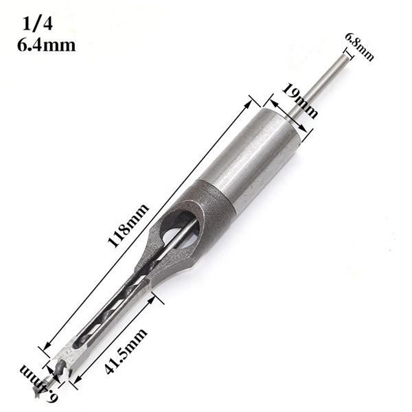 Woodworking Square Hole Drill Hole Opener Square Tenon Drill Drill Bit