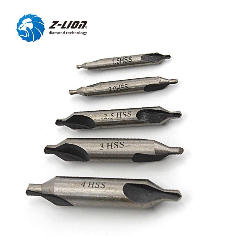 Z-Lion 5PCS Quick HSS Precision Combined Countersinks Center Drill Bits