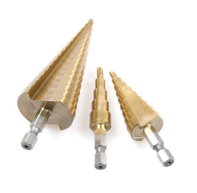 HSS Step Drills Hex Shank