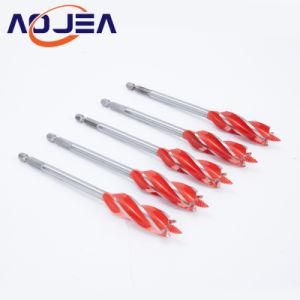 Branched Drilling Wood Auger Drill Bit Hole Saw Four Slots 4 Edges