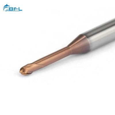 Tungsten Alloy 2 Flute Long Neck Ballnose Milling Tool Long Neck Ballnose Milling Cutter