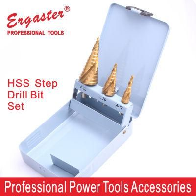 3 Piece Step Drill Set with Tri-Shank