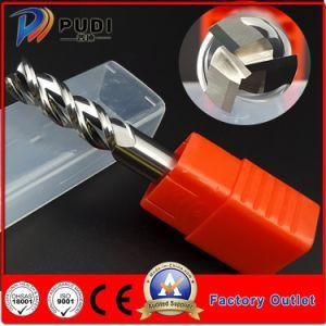 150mm Length 3 Flutes Tungsten Carbide Uncoated Polished Flat CNC Machine Tool for Aluminium