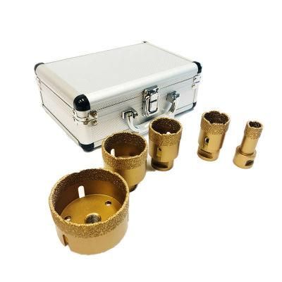 Dry Hole Saw Diamond Tip Core Drill Bits Set Tile Saw Hole Cutter Set for Porcelain