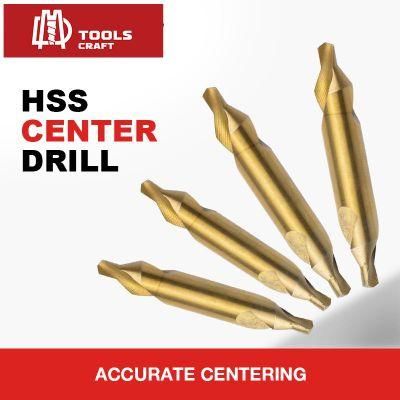 HSS Center Drills Plain Type Titanium Coated