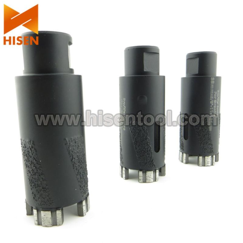 1 3/8" Dry Cutting Core Drill Bits for Granite, Marble, Travertine