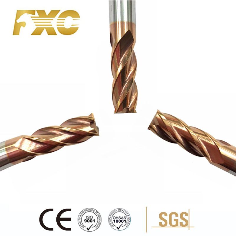 4 Flutes HRC55 Carbide Corner Radius End Mill for Steel