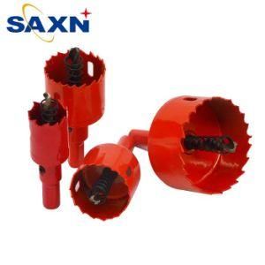 Saxn Bi-Metal Hole Saw with Built-in Arbor AMP Integral Pilot