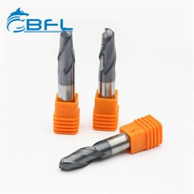 Bfl Tungsten Alloy 2 Flute Coated Ball Nose Milling Cutter 2 Flute Coating Ball Nose End Mills