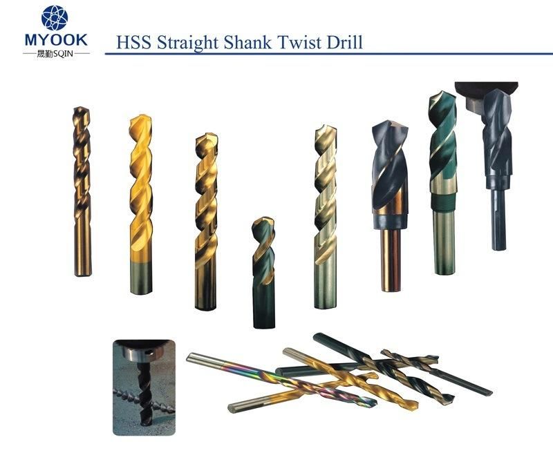 HSS Straight Shank Twist Drill Bit with DIN1897 Standard Black Coated HSS Drills