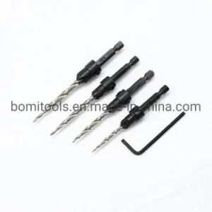 Power Tools Drill HSS Drills Bits 4PCS Countersink with Hex Shank Drill Bit