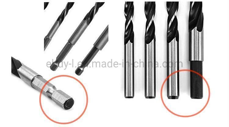 Drillpro 8PCS 3-10mm Twist Drill Bit Carbon Steel 3 Flutes Wood Drill Bit Woodworking Tool