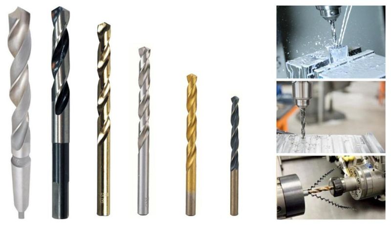 Metal Drilling Bits HSS M35 Fully Ground Straight Shank Twist Drill Bit for Stainless Steel