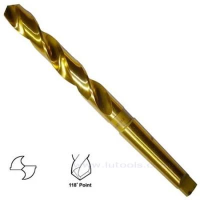 HSS Taper Shank Drills Bit Fully Ground Titanium Coated