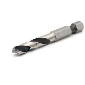 HSS Drill Bits Power Tools Customized Factory 6 Piece Hex Shank Stubby Brad Point Drill Bit