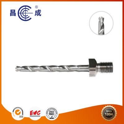 Screw-Thread Shank Solid Carbide Drill Bits with Long Flute