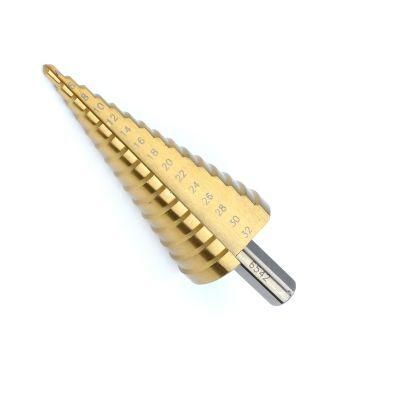 Straight Groove Step Drill Bits HSS Wood Metal Drilling