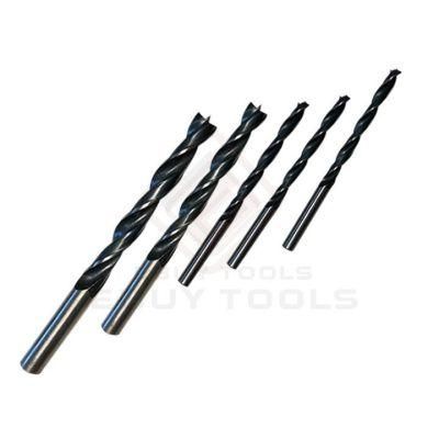 Drillpro 8PCS 3-10mm Twist Drill Bit Carbon Steel 3 Flutes Wood Drill Bit Woodworking Tool