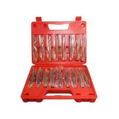 17PCS HSS Jobber Drills Set Inch Titanium Reduced Shank HSS Twist Drill Bit Set for Metal Stainless Steel Drilling in Plastic Box (SED-DBS17-2)