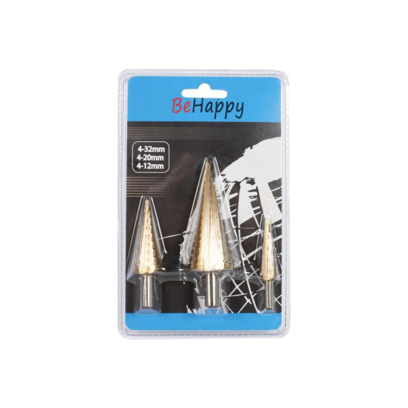 Behappy High-Speed Steel Step Drill Set for Metal Hole Drilling