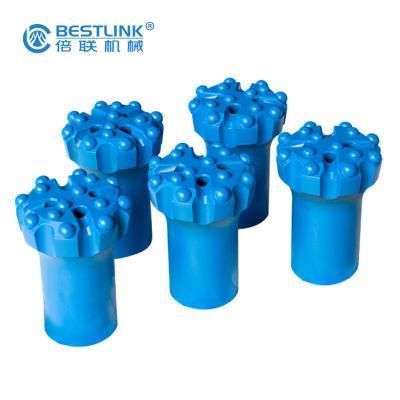 T38 - 89mm for Rock Drilling Spherical / Ballistic Buttons Threaded Drill Button Bits