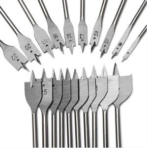 Hex Shank Wood Flat Spade Drill Bits for Carpenter Hand Drilling Tools